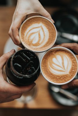 trois boissons à base de café